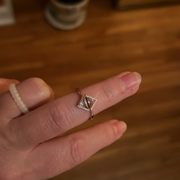 Bony Levy Iris 18k rose gold topaz and amethyst diamond ring-6 - Picture 2 of 7